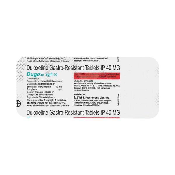 DUGO 40 Tablet 10's - Depression-Ant