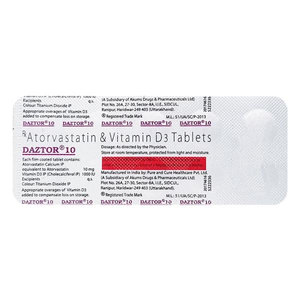 Netmeds | Daztor 10mg Tablet 10'S