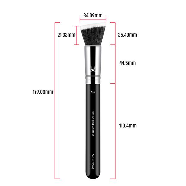 Miss Claire M5 - Flat Angled Contour Brush (Chrome) 1's - Face Brush