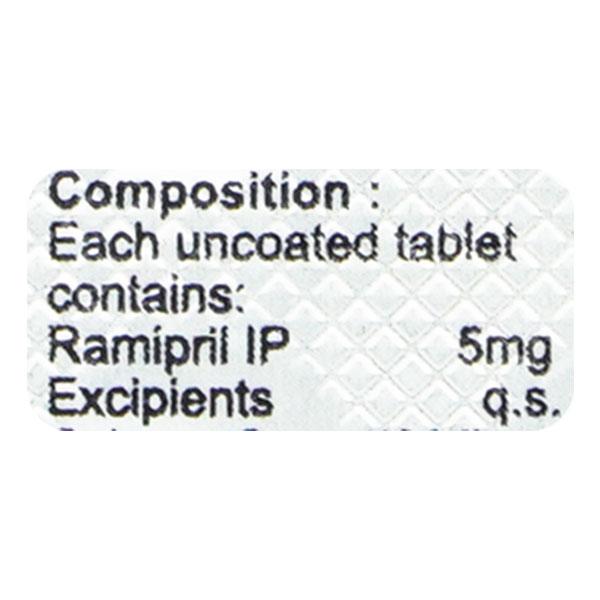 RAMSPIN 5mg Tablet 10's - Hypertension-ACE