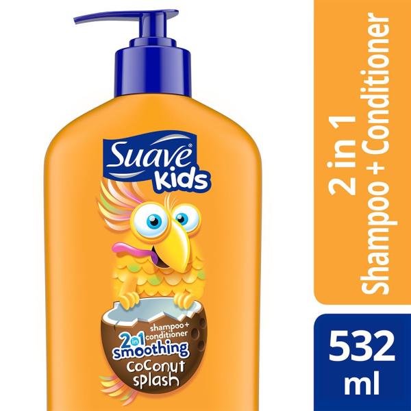 Suave Kids 2 in 1 Shampoo + Conditioner - Coconut Splash 532 ml - Baby Shampoo