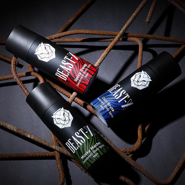 Puresense Beast X Deodorant Body Spray (Spicy Swag + Cool Brute + Musky Macho) 3's - Men Deodorants/Roll-Ons