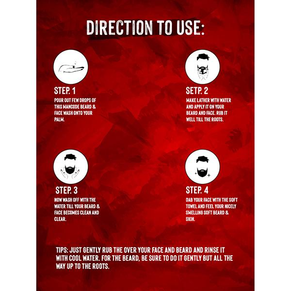 Mancode 2 in 1 Beard Wash and conditioner 200 ml - Conditioners