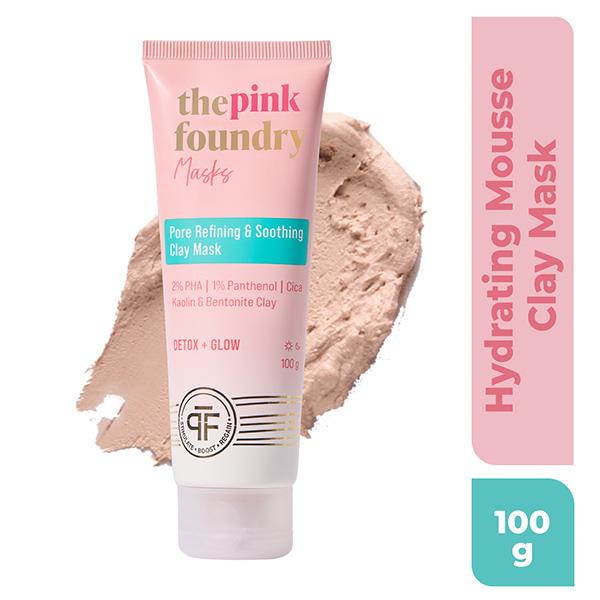 The Pink Foundry Pore Refining & Soothing Clay Mask 100 gm - Masks & Peels