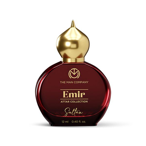 The Man Company 100% Alcohol-Free Attar Perfume for Men Sultan Emir Collection 12 ml - Men Perfumes (Edt/Edp)