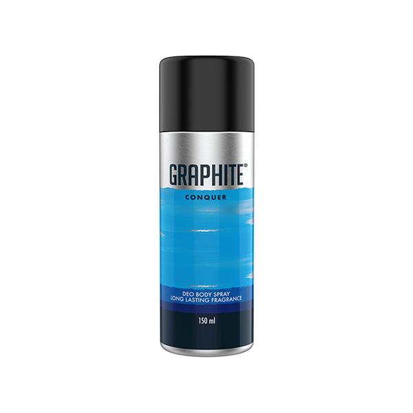 Graphite Deo Body Spray Conquer Can 150 ml - Men Deodorants/Roll-Ons