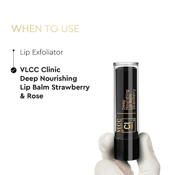VLCC Clinic Deep Nourishing Lip Balm Strawberry and Rose 4.5 gm - Lip Balms