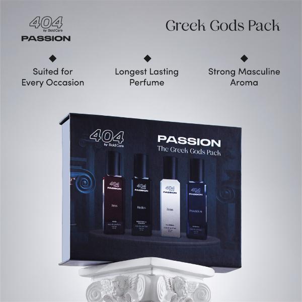 Bold Care 404 All Flavours Greek Gods Longest Lasting EDP Perfumes, 20ml each 4's - Men Perfumes (Edt/Edp)