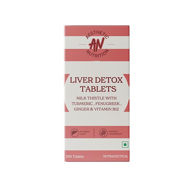 Aesthetic Nutrition Liver Detox Tablets - Detoxify And Support Liver Health 30 Tablets 1's - Multi-Vitamins