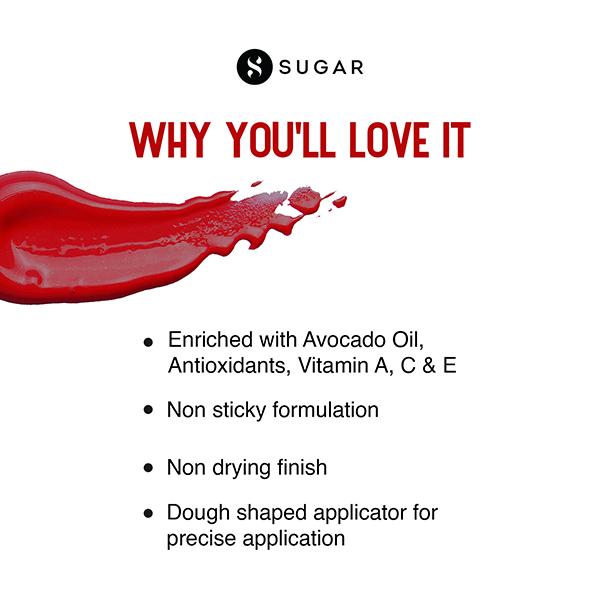 SUGAR Cosmetics Mettle Liquid Lipstick - 04 Sirius (Cherry Red) 7 gm - Liquid Lipsticks