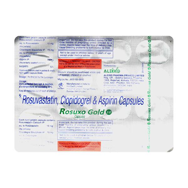 ROSUXO GOLD 10 Capsule 15's - Blood Clot-Ant