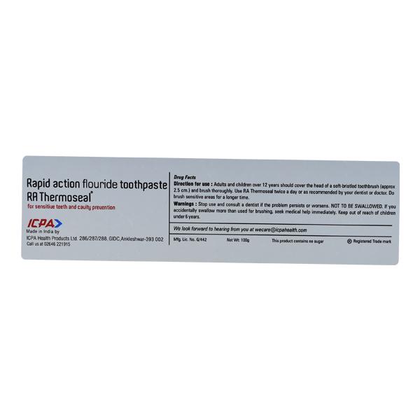RA Thermoseal Rapid Action Fresh Mint Tooth Paste 100gm - Toothpaste