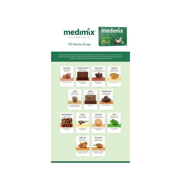Medimix Ayurvedic Classic 18 Herbs Soap 125gm each 5's - Soaps