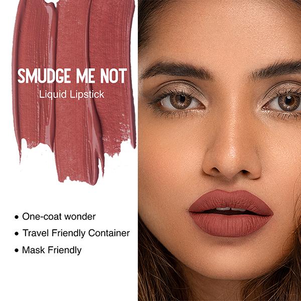 Sugar Cosmetics Smudge Me Not Liquid Lipstick - 12 Don Fawn 4.5ml - Liquid Lipsticks