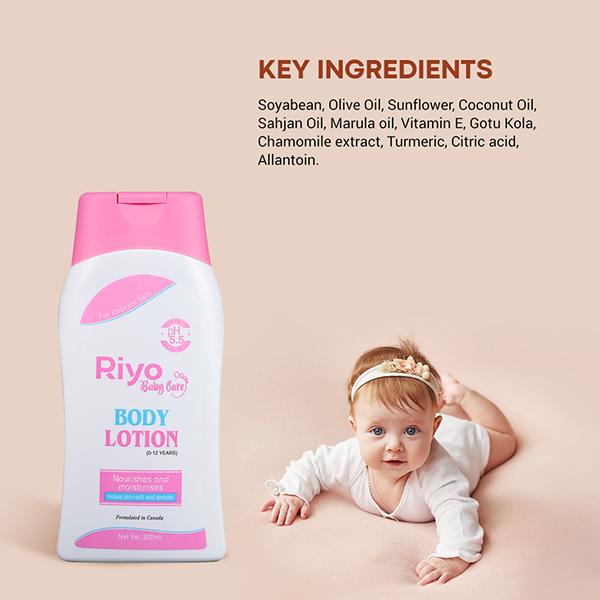 Riyo Baby Body Lotion 200 ml - Creams, Lotions & Oils