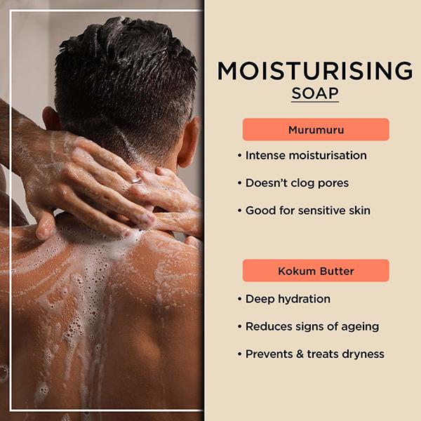 The Man Company Moisturising Soap for Men 100gm each 2's - Soaps