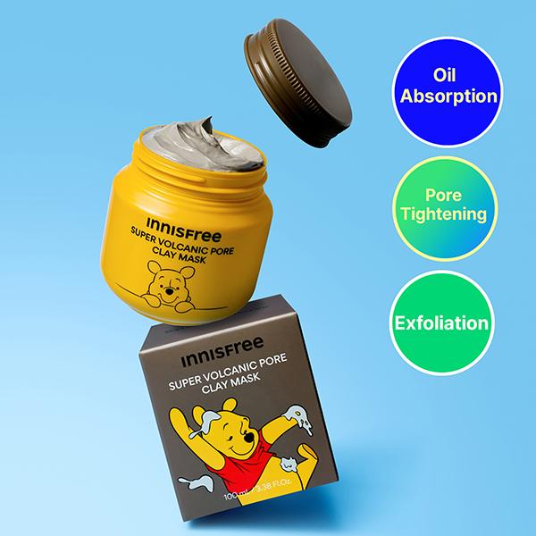 Innisfree Super Volcanic Pore Clay Mask - Pooh 100 ml - Masks & Peels