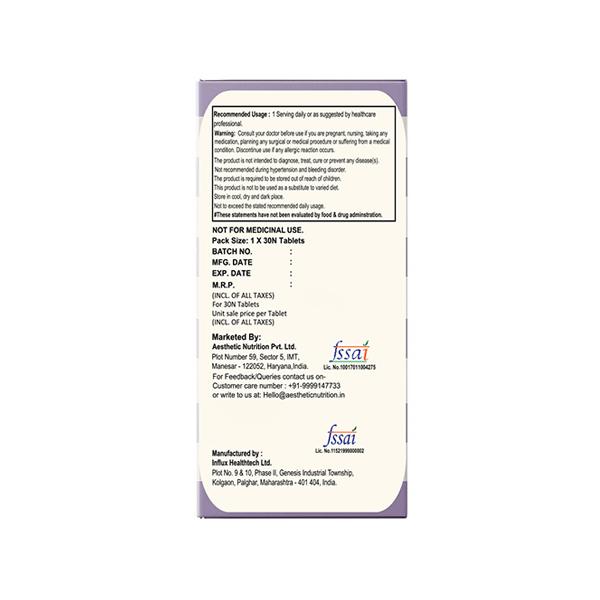 Aesthetic Nutrition Multivitamin Her With Grape Seed, Ginger Extract, Hyaluronic Acid, Vitamin B3, And B12 30 Tablets 1's - Multi-Vitamins