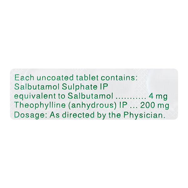 Theo Asthalin Forte Tablet 20'S - Asthma/COPD-Ast