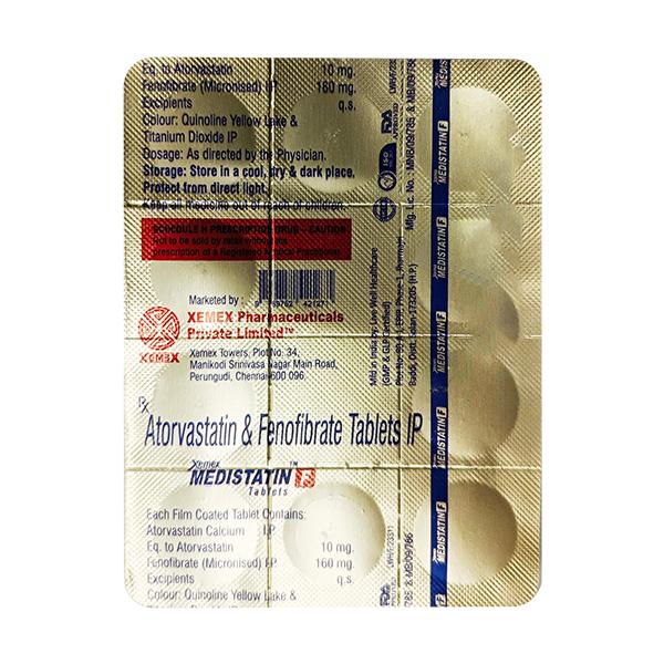 MEDISTATIN F Tablet 10's - High Cholesterol-Dys