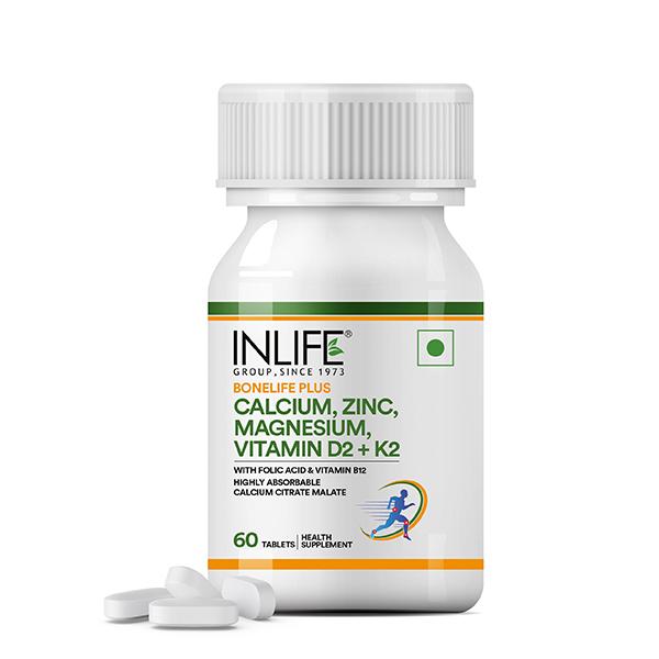 Netmeds | Inlife Calcium, Zinc, Magnesium, Vitamin D2 + K2 Tablet 60's