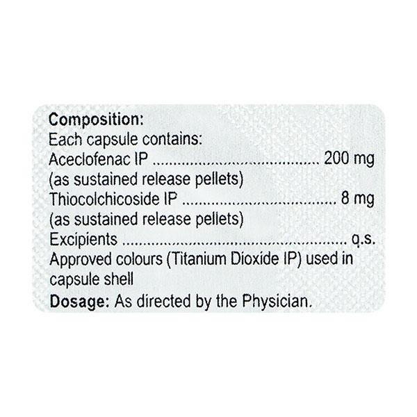 Thiox OD 8mg Capsule 5'S - Muscle Cramps/Spasticity-Mus