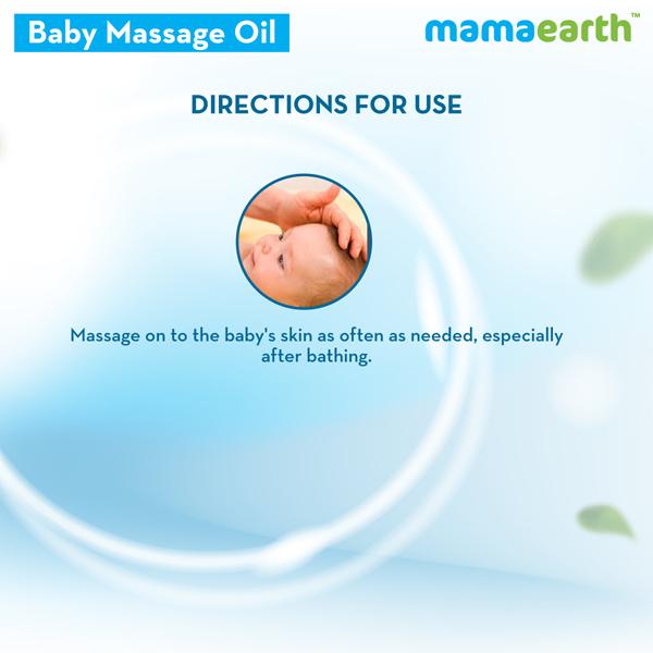 Mamaearth for Babies Soothing Massage Oil with Sesame, Almond & Jojoba Oil 100% Natural 200ml - Creams, Lotions & Oils