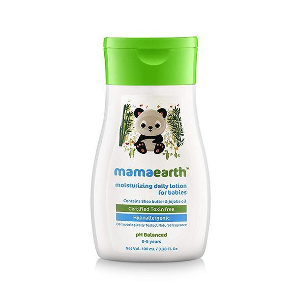 Netmeds | Mamaearth Moisturizing Daily Lotion for Babies with Shea Butter & Jojoba Oil PH Balanced 0-5 Years 100ml
