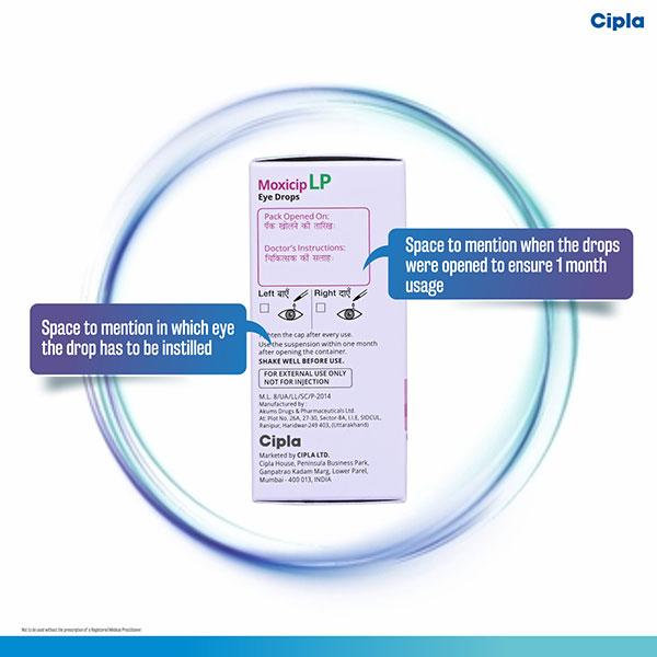 MOXICIP LP Eye Drops 5ml - Eye Infections-Eaa