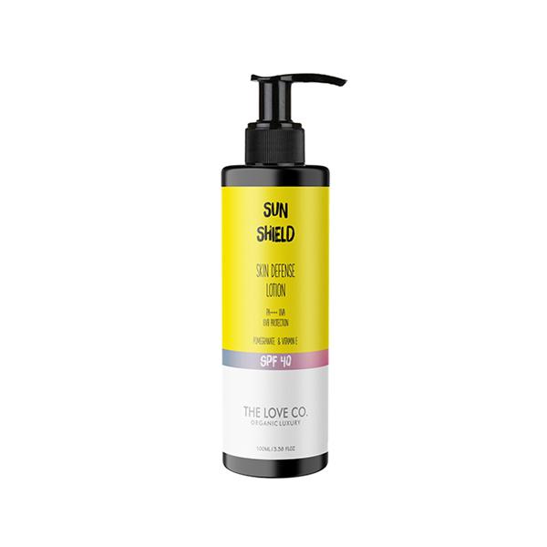 The Love Co. Skin Defense Sunscreen Lotion SPF 40 PA++ UVA/UVB Protection 100 ml - Body Sunscreen