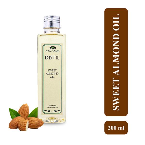 Aloe Veda Sweet Almond Oil 200 ml - Hair Oils