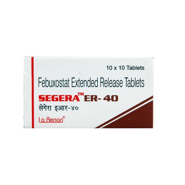 Segera ER 40mg Tablet 10'S - Gout