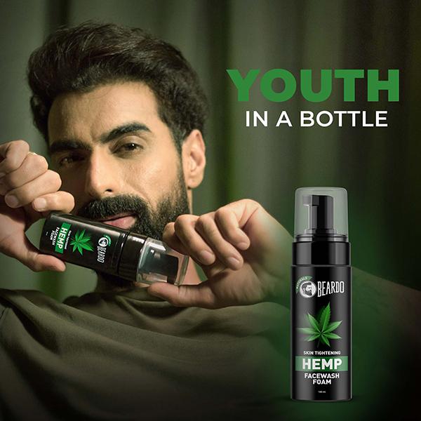 Beardo Skin Tightening Facewash Foam - Hemp 100 ml - Face Wash & Cleansers