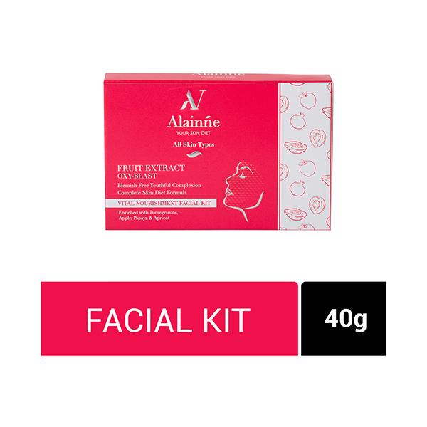 Netmeds | Alainne Fruit Extract Oxy Blast Facial Kit 40G Each 4's