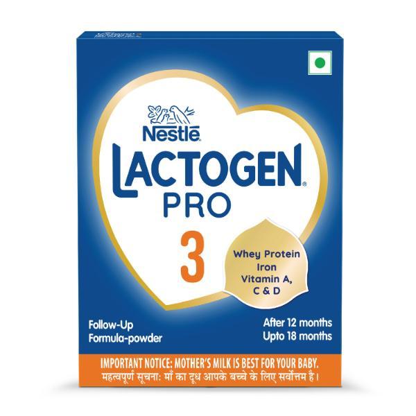 Netmeds | Nestle LACTOGEN PRO 3 Follow Up Formula with Whey Protein, Iron, Vitamin A, C & D (After 12 Months Upto 18 Months) Powder 400 g