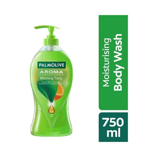 Palmolive Aroma Morning Tonic Body Wash Showergel Single Pump Bottle 750 ml (N) - Shower Gels & Body Wash