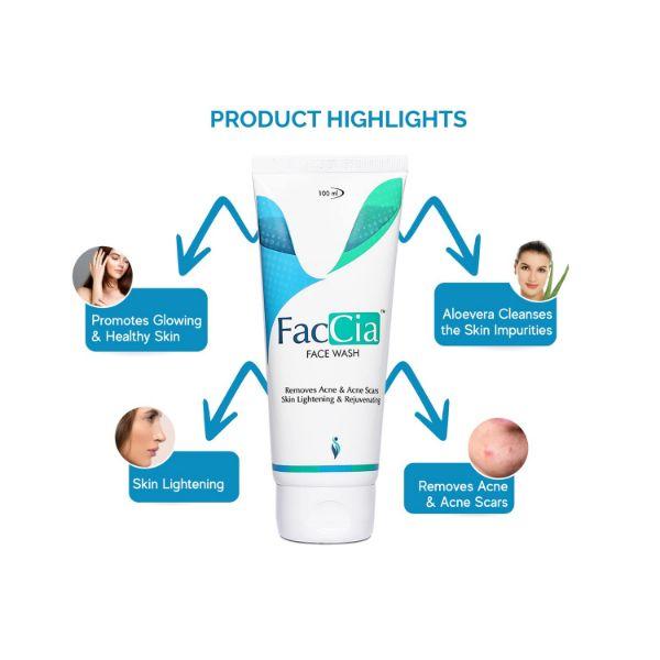 Faccia Facewash 100 ml - Face Washes