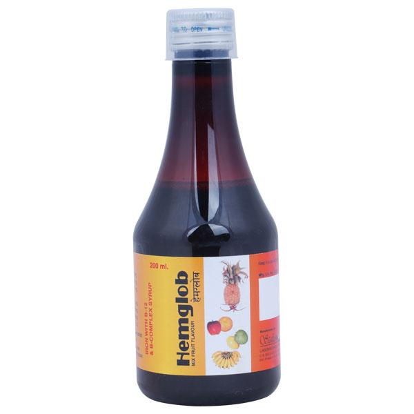 HEMGLOB Mix Fruit Flavour Syrup 200ml - Supplements-Vam
