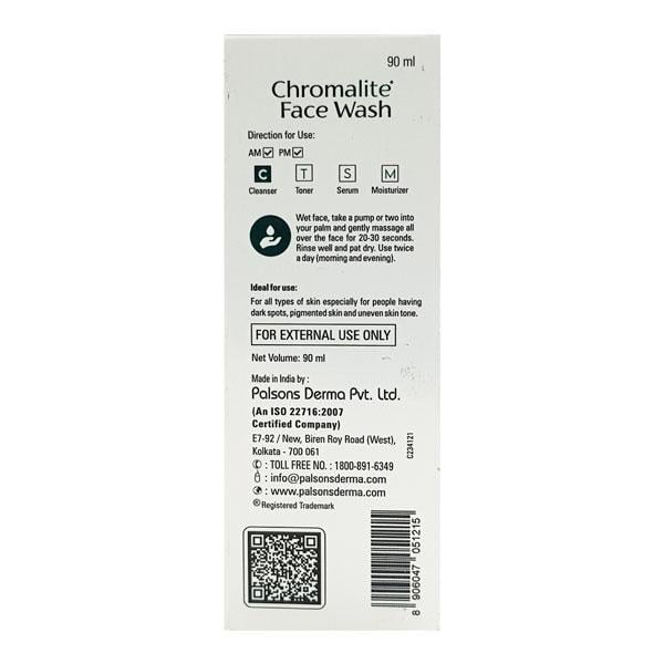 CHROMALITE Face Wash 90ml - Dry Skin-Emo