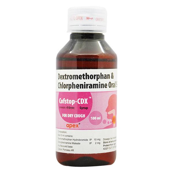 Cofstop Cdx Syrup 100ml - Cough And Cold-Cou
