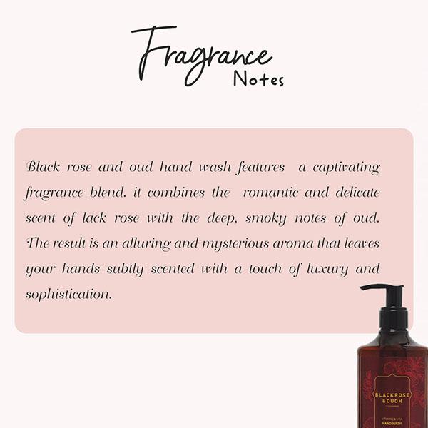 The Love Co. Luxury Black Rose & Oud Hand Wash For Moisturized Skin - Gentle Cleanser for Soft Hands - Liquid Hand Soap 250 ml - Hand Wash & Soaps