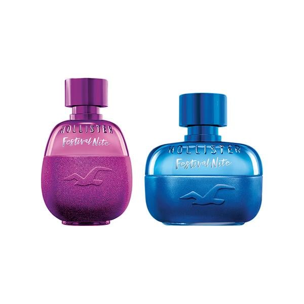 Netmeds | Hollister Festival Nite For Her Eau De Parfum 100ml + Him 100ml Eau De Toilette 2's