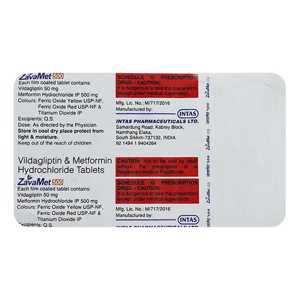 ZAVAMET 500 Tablet 10's