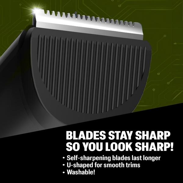 Bombay Shaving Company Power Play Next Trimmer, Self Sharpening Blades, Trimmer For Men- Green 130 gm - Trimmers