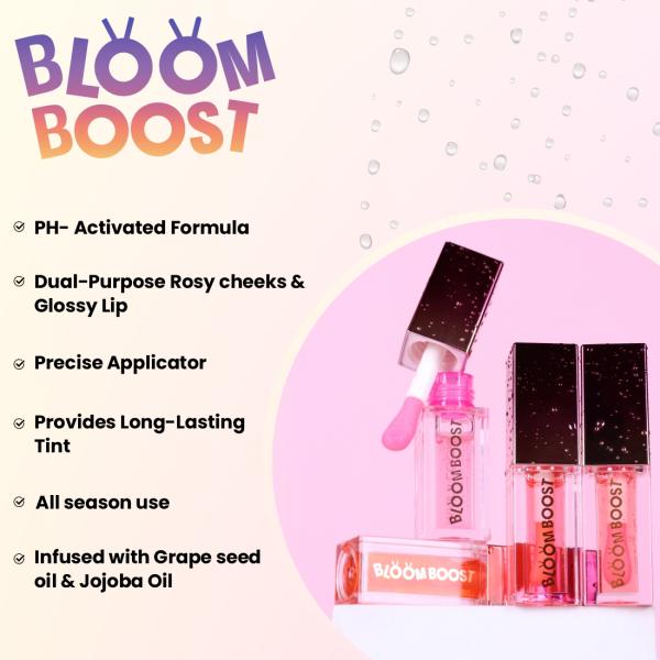 Matt Look Bloom Boost Magic Lip & Cheek Oil Enriched with Vitamin E, Watermelon Kiss-04 4.5 ml - Lip Glosses