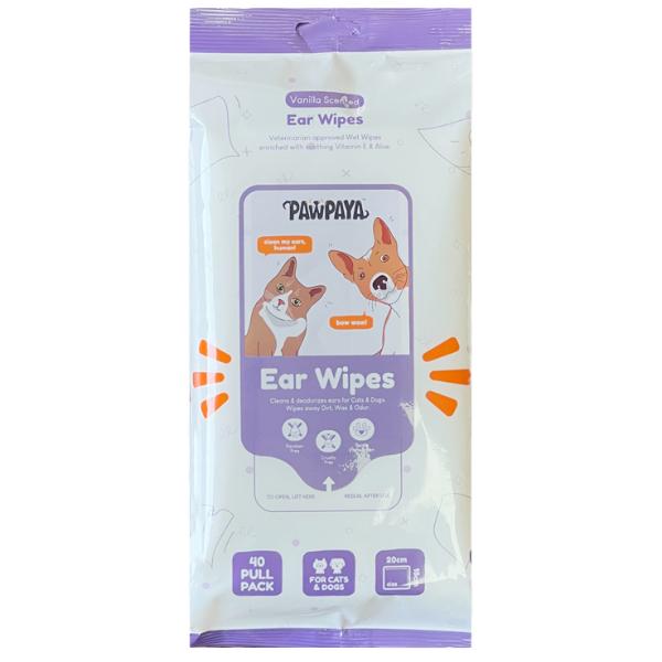 Netmeds | Pawpaya Ear Wipes New 20 x 18 cm 40's