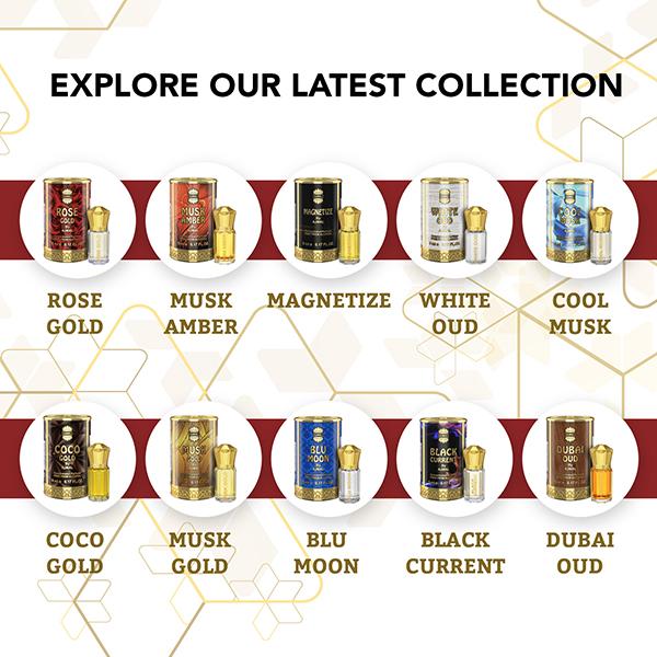 Ajmal Rose Gold Concentrated Perfume Free From Alcohol for Unisex 5 ml - Perfumes (Edt/Edp)