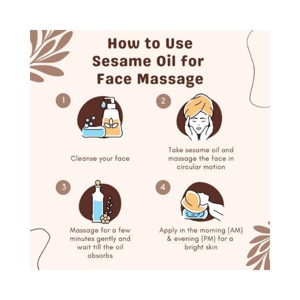 Essentia Extracts Cold Pressed White Sesame Oil 1000 ml - Massage Oils