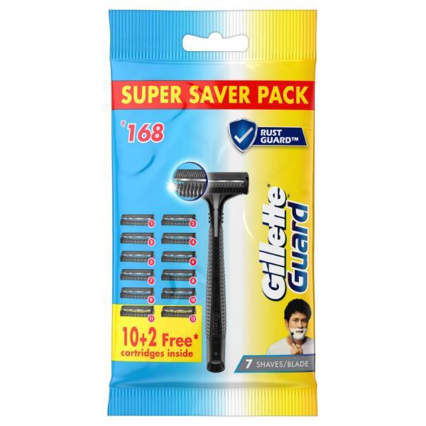 Netmeds | Gillette Guard Razor & Cartridges 12's