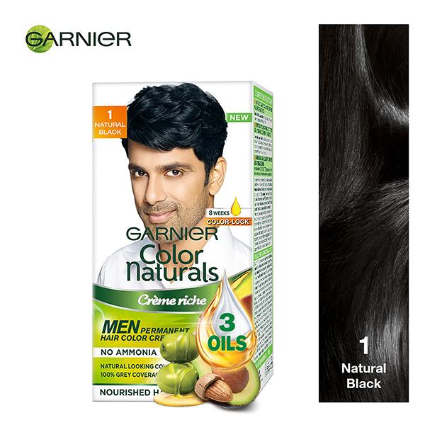 Garnier Color Naturals Men Creme Riche - 1 Natural Black (35 ml + 30 gm) - Crème